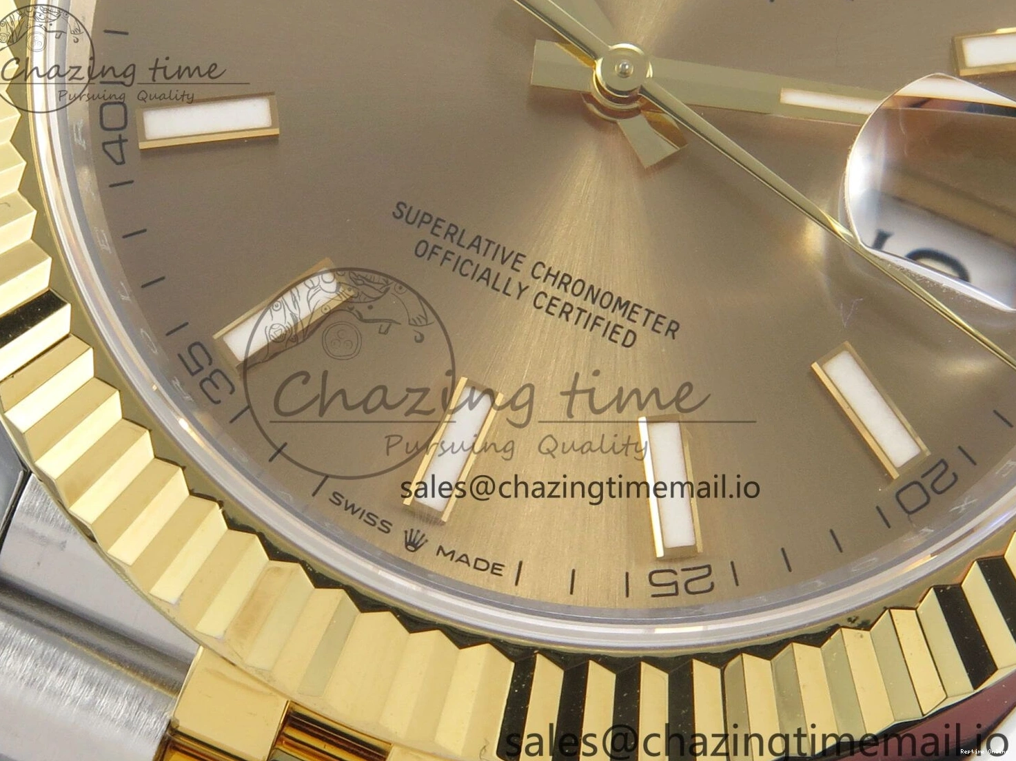 0224 DateJust 41 126333 SS YG ARF 1:1 Best Edition YG Stick Dial on Jubilee Bracelet SH3235 (Weighted) Effortless 216